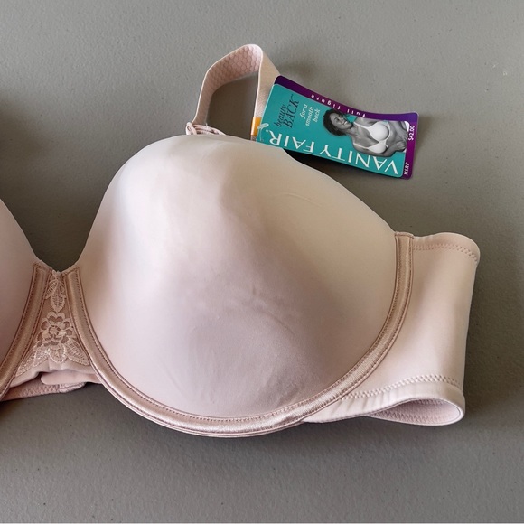 Vanity Fair Women 44DD Plus Beauty Back Full Figure Underwire Smoothing Bra NWT - Picture 5 of 8
